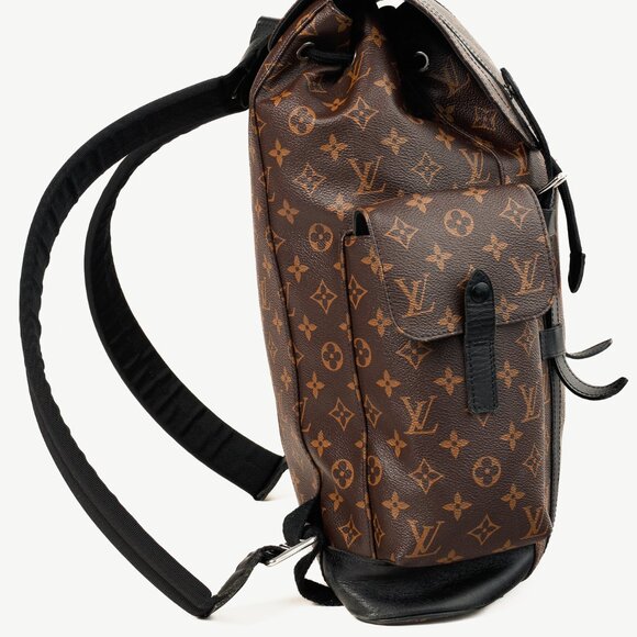 Louis Vuitton M43735 Christopher MM Brown Black Macassar Monogram Backpack - Picture 3 of 16